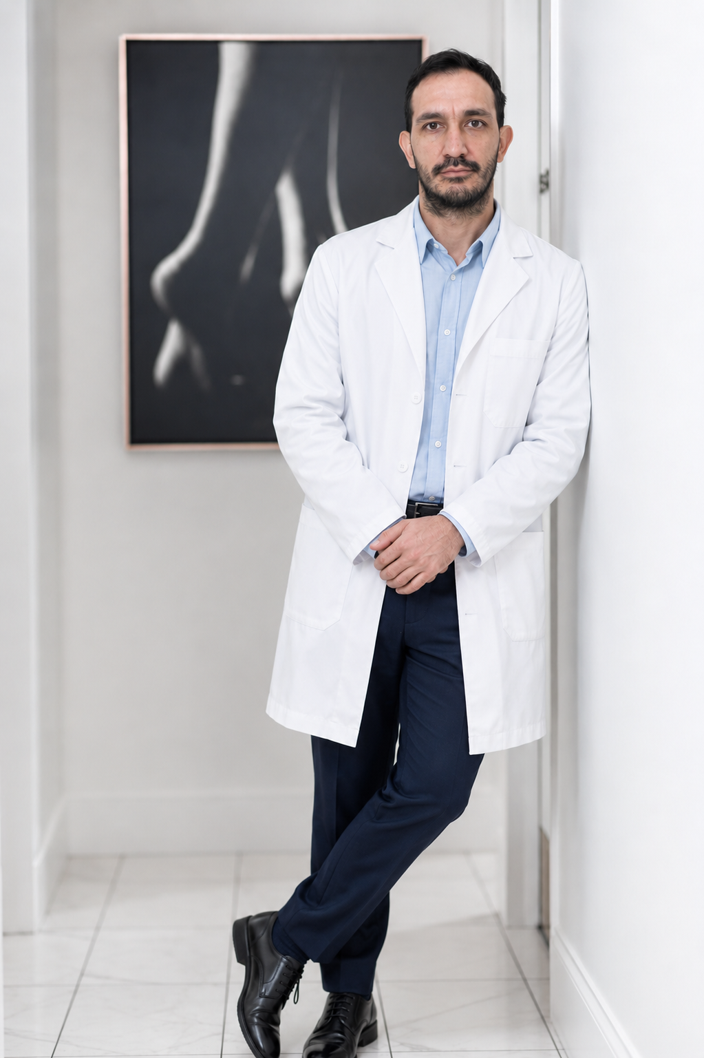 Dr. Facundo Salas en su consultorio de medicina integrativa — Córdoba, Argentina